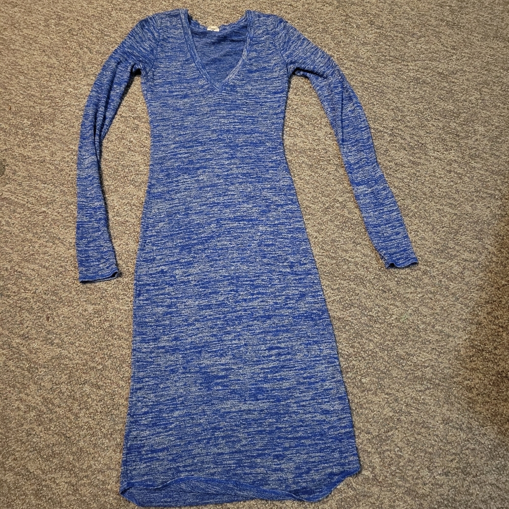 Wilfred Blue Long Sleeve Knit Dress